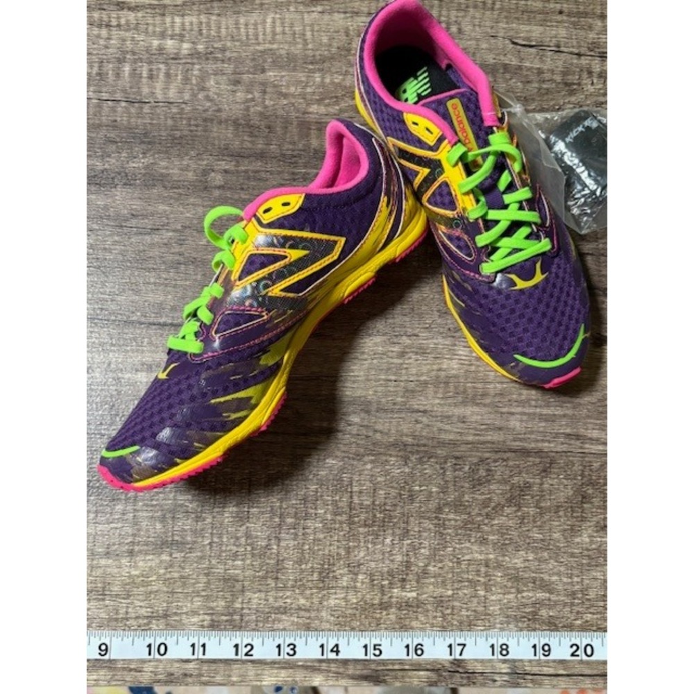 New Balance Kick XC 1000SP Purple Yellow Pink Women's Track Spikes Shoes Size 6